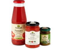 Alnatura Bio-Passata, -Sughi und -Pesti