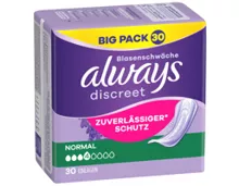 Always Discreet Big Pack, Normal, 30 Stück