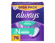 Always Slip Fresh Protect Normal 76 Stück