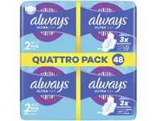 Always Ultra Long Flügel Quattro 48 Stück