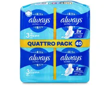 Always Ultra Long Plus Flügel Quattro 40 Stück