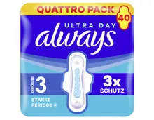 Always Ultra Long Plus Flügel Quattro 40 Stück