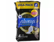 Always Ultra Secure Night Giga Pack 24 Stück