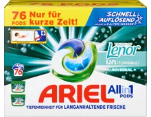 Ariel Waschmittel All in 1 Pods Touch of Lenor Unstoppables