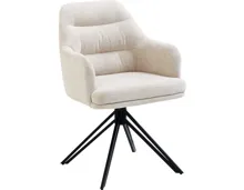 Armlehnstuhl Emilia Stoff beige