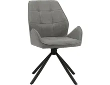 Armlehnstuhl Madrid Stoff anthrazit, drehbar