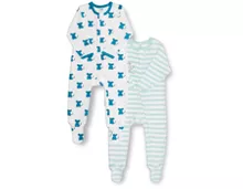 Baby Pyjama mit Fuss für Boys oder Girls