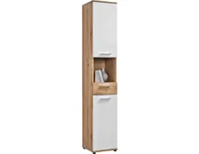 Badhochschrank Bergen Dekor Eiche Artisan weiss 35 x 194 x 35 cm