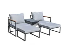 Balkon Set Space, 5-teilig grau