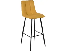 Barhocker Angi Stoff gelb