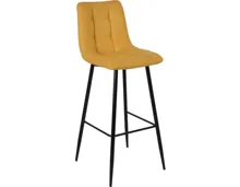 Barhocker Angi Stoff gelb