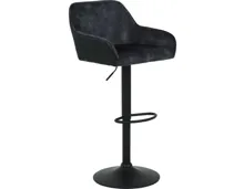Barhocker Dollie Cordstoff/Velvet anthrazit