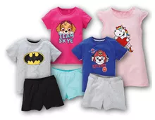 BATMAN™/PAW PATROL™/PUMMEL EINHORN Kleinkinder-/Kinder-Shorty-Pyjama