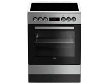 BEKO Freistehender Elektro-Herd mit Glaskeramik-Kochfeld, FSM67320GXS, 7785988318
