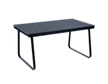 BELAVI Alu-Gartentisch mit Kunststoffplatte HO-243, 150 × 90 × 74 cm