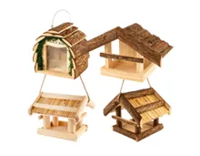 BELAVI Holz Vogelfutter Station
