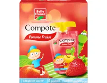 Belle France Fruchtpüree Apfel Erdbeer