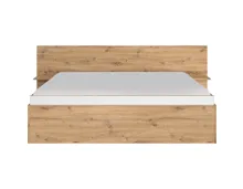 Bett Anis Artisan Eiche/weiss 160 x 200 cm, mit Stauraum