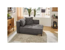 Bettsofa Jerry Cordstoff grau, Bettkasten