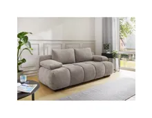 Bettsofa Ronja Stoff Chenille greige, Bettkasten
