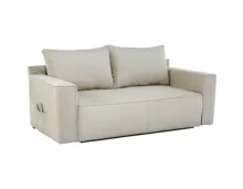 Bettsofa Tom Stoff Cord greige 82 x 200 cm