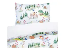 Bettwäsche Renforcé Alpentraum grün 200x210 2x65x65 Bettanzug Fra