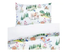 Bettwäsche Renforcé Alpentraum grün 200x210 2x65x65 Bettanzug Fra