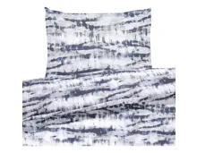 Bettwäsche Renforcé Batik blau 200x210 2x65x65 Bettanzug Fra