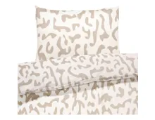 Bettwäsche Renforcé Leo beige 50x70 Kissenbezug