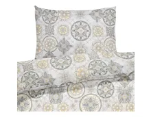 Bettwäsche Renforcé Mandala beige 70x140 Baby Fixleintuch