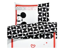 Bettwäsche Renforcé Mickey Mouse weiss