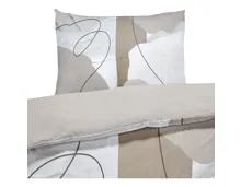 Bettwäsche Satin Art taupe 50x70 Kissenbezug