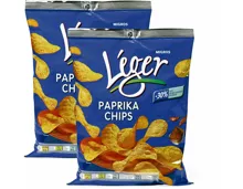 Bio-Chips in Sonderpackung und Léger Chips im Duo-Pack