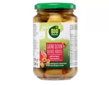 BIO NATURA Griechische Bio Oliven gefüllt, Paprika