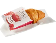 Bonne Maman Croissant mit Erdbeerkonfitüre