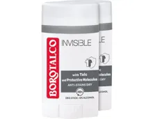 Borotalco Invisible Deo Stick 2 x 40 ml