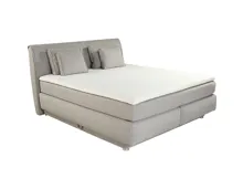 Boxspringbett Carla Stoff 160 x 200, beige