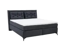 Boxspringbett Chalet Chenille 180 x 200 cm anthrazit