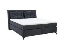 Boxspringbett Chalet Chenille 180 x 200 cm anthrazit