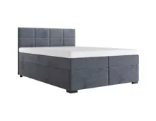 Boxspringbett Coma Cord graphit 140 x 96 x 204 cm