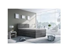 Boxspringbett Julia Stoff anthrazit 120 x 200