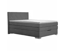 Boxspringbett Julia Stoff anthrazit 120 x 200