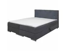 Boxspringbett Marco Stoff anthrazit 140 x 200 cm