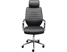 Bürostuhl Antares Kunstleder schwarz 58,5 x 118 - 128 x 67 cm