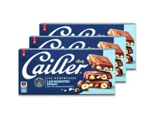 Cailler Milchschokoladentafel mit ganzen Haselnüssen 3x 200g