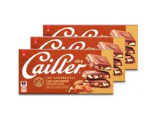Cailler Milchschokoladetafel mit gesalzenem Karamell und Mandeln 3x 200g