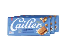 Cailler Tafelschokolade Milch mit Haselnüssen 3 x 100 g