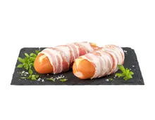 Cervelat mit Speck und Käse