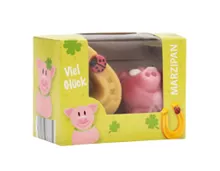 CHOCEUR Marzipan Glücksbringer, Doppelpkg., Schwein und Hufeisen