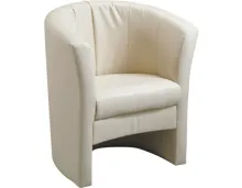 Clubsessel Bob Kunstleder beige